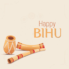 Bihu festival celebration of Assam, India – traditional Assamese New Year dance, cultural rituals, folk music, and colorful festive attire illustration