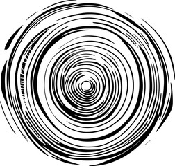 Abstract circle swirl shapes in modern graphic style