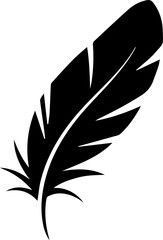 Simple bird feather icon  © Lethal_Sid
