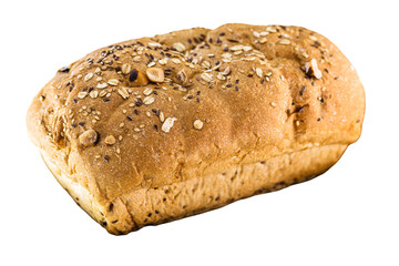 generic bread on white background