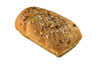 generic bread on white background