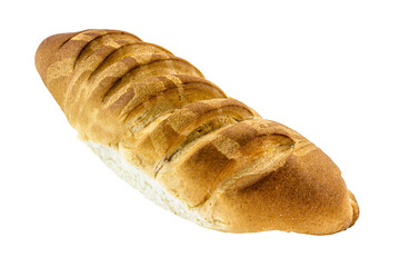 generic bread on white background