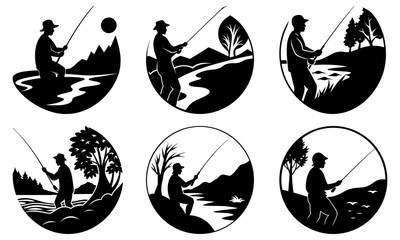 Fishing Silhouettes