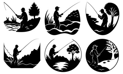 Fishing Silhouettes