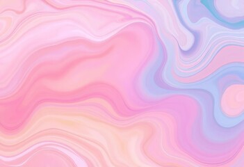 Obraz premium Abstract pastel swirls, a dreamy, ethereal blend of soft colors in a fluid, organic pattern, fluid, watercolor