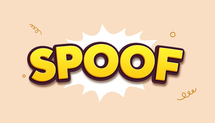 spoof editable text effect style yellow color