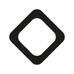 Web pin rhombus for navigation icon. Pointer for marking territory on map and directions of localization and deployment location for travel and search desired place