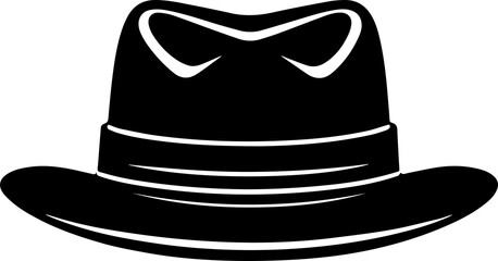 Minimalist Cowboy Hat Vector Clean Line Art Icon for Fashion and Outdoor Use