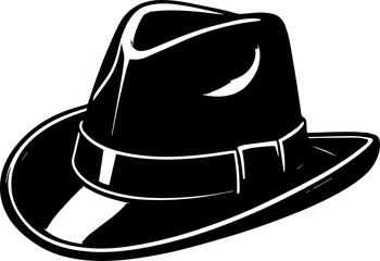 Minimalist Cowboy Hat Vector Clean Line Art Icon for Fashion and Outdoor Use