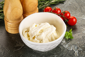 Italian delicous stracciatella cheese