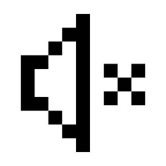Fototapeta premium Pixel Style Volume Icon