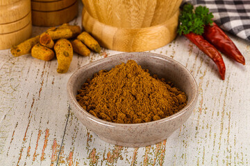 Indian cuisine - curry powder for culinary