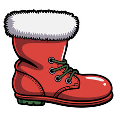 Christmas Stocking Full of Toys and Gifts with Transparent Background