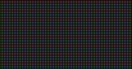 Led screen rgb pattern. TV display texture with pixel dots. Computer monitor vector effect.