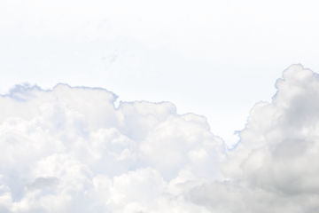 Cloud isolated on transparent background for graphic design