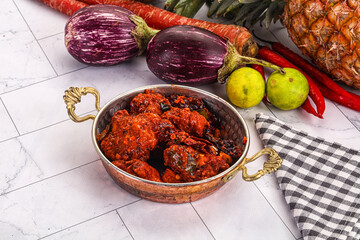 Indian cuisine spicy Chicken 65