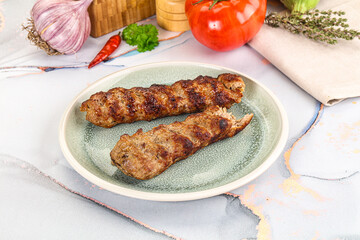 Beef kebab minced meat shashlik