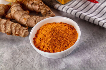Indian tumeric cumin dry powder