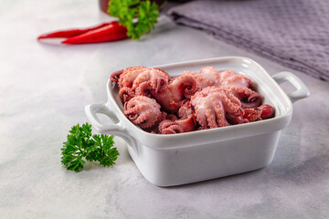 Marinated canned mini baby octopus © Andrei Starostin