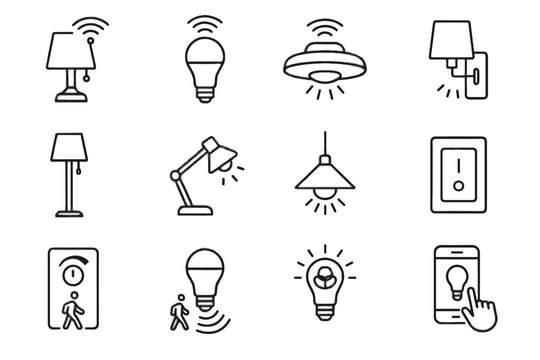 Icon intelli motion sconce ceiling sensor dimmer vector light led lamp