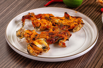Gourmet cuisine - fried fresh frog