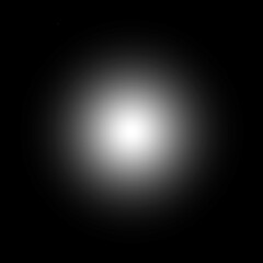 Circle Vignette Effect, Isolated Edge Shape on Transparent Background