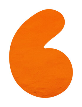 PNG orange apostrophe sign, transparent background