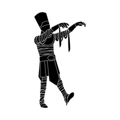 Mummy Silhouette Vector Illus...