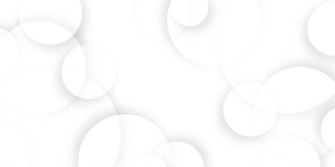Abstract background with circle white abstract geometric background with soft light white paper circles in design. Abstract background in white and gray shadows. abstract geometric background Template