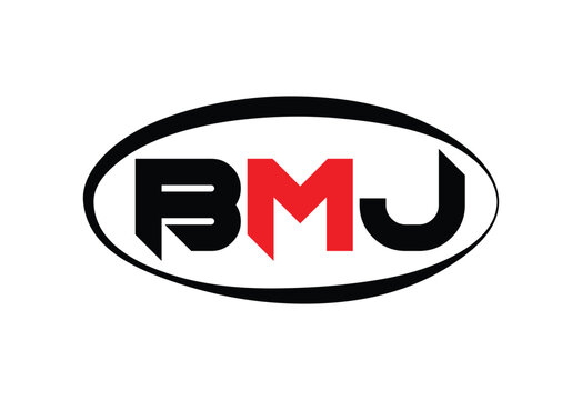 BMJ Abstract Modern Lettermark Logo Design. Monogram brand identity abstract logo.