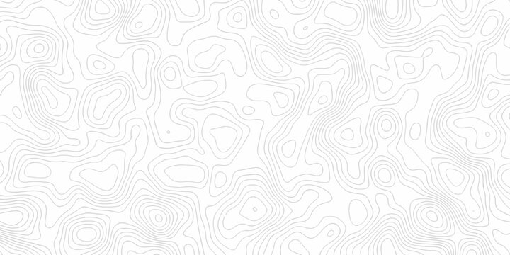 Minimal Lines Topographic contour black lines grid map seamless pattern. Geographic mountain relief. Abstract lines background. Contour maps. illustration, Topo contour map design.	