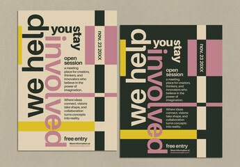 Stylish Bold Typographic Poster Layout