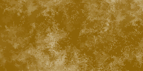 Textured Golden Brown Abstract Background Grunge Wall Vintage Design Distress Wallpaper. Gold Painted Background. Golden Abstract decorative paper texture background for artwork - Illustration.

