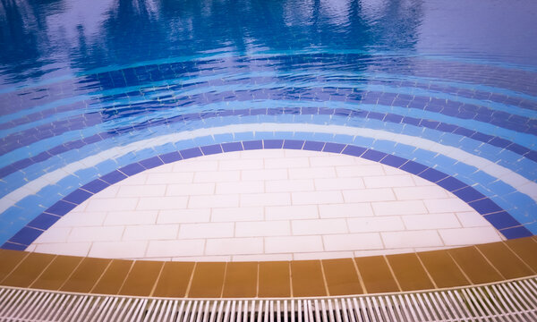 View of swimming pool floor