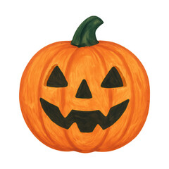 Fototapeta premium PNG Whimsical Halloween pumpkin illustration.