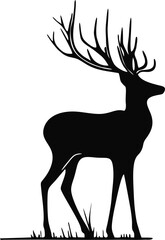deer silhouette vector