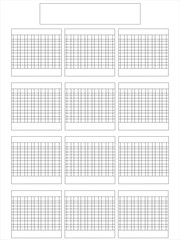 Black graph paper background, note paper.