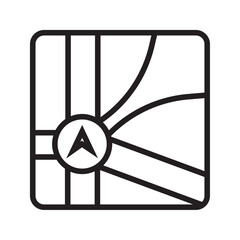 Location or map pin icon symbol. vector illustration