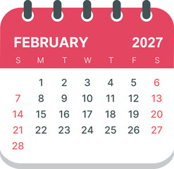 2027 February calender