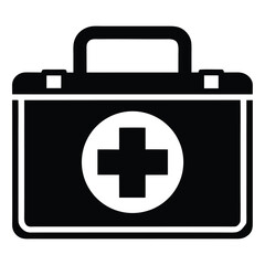 First aid kit icon graphic medical symbol of emergency care