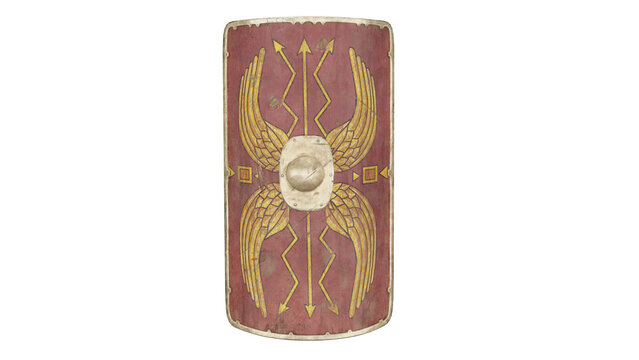 3d rendering roman scutum