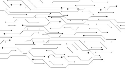 Futuristic Technology Backgrounds. Abstract Digital Network with Glowing white and black Lines.