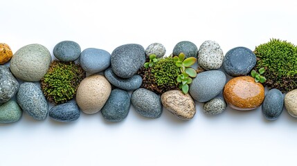 easter eggs on a white background