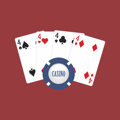 Poker game with a combination...