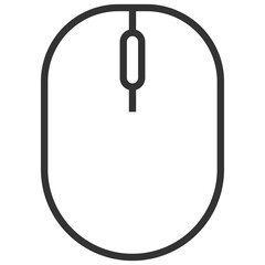black outline computer mouse icon
