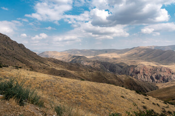mountain landscape with blue sky