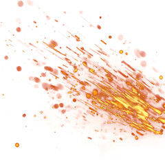 Orange and Yellow Paint Splatter