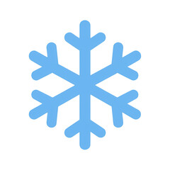 Obraz premium PNG Simple blue snowflake icon