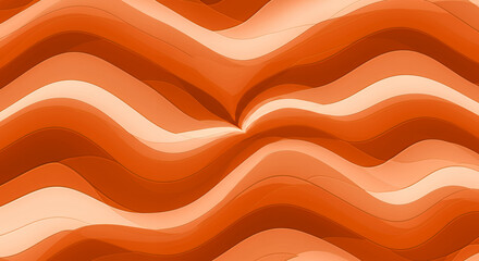 Abstract Wavy Copper Pattern with Smooth Curves and Warm Metallic Colors for Modern Design