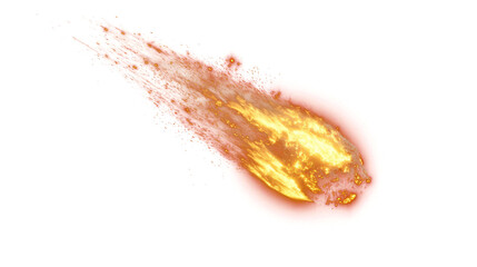 Red and Orange Comet